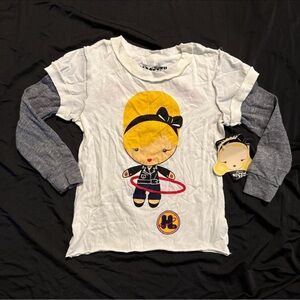 New Gwen Stefani Harajuku Lovers Little Girls Toddler Top Shirt 4 4T